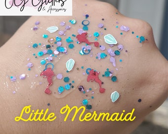 Gel para el cabello con brillo bajo el mar