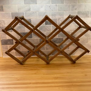 Vintage Wooden Wine Rack / Vintage Wine Storage