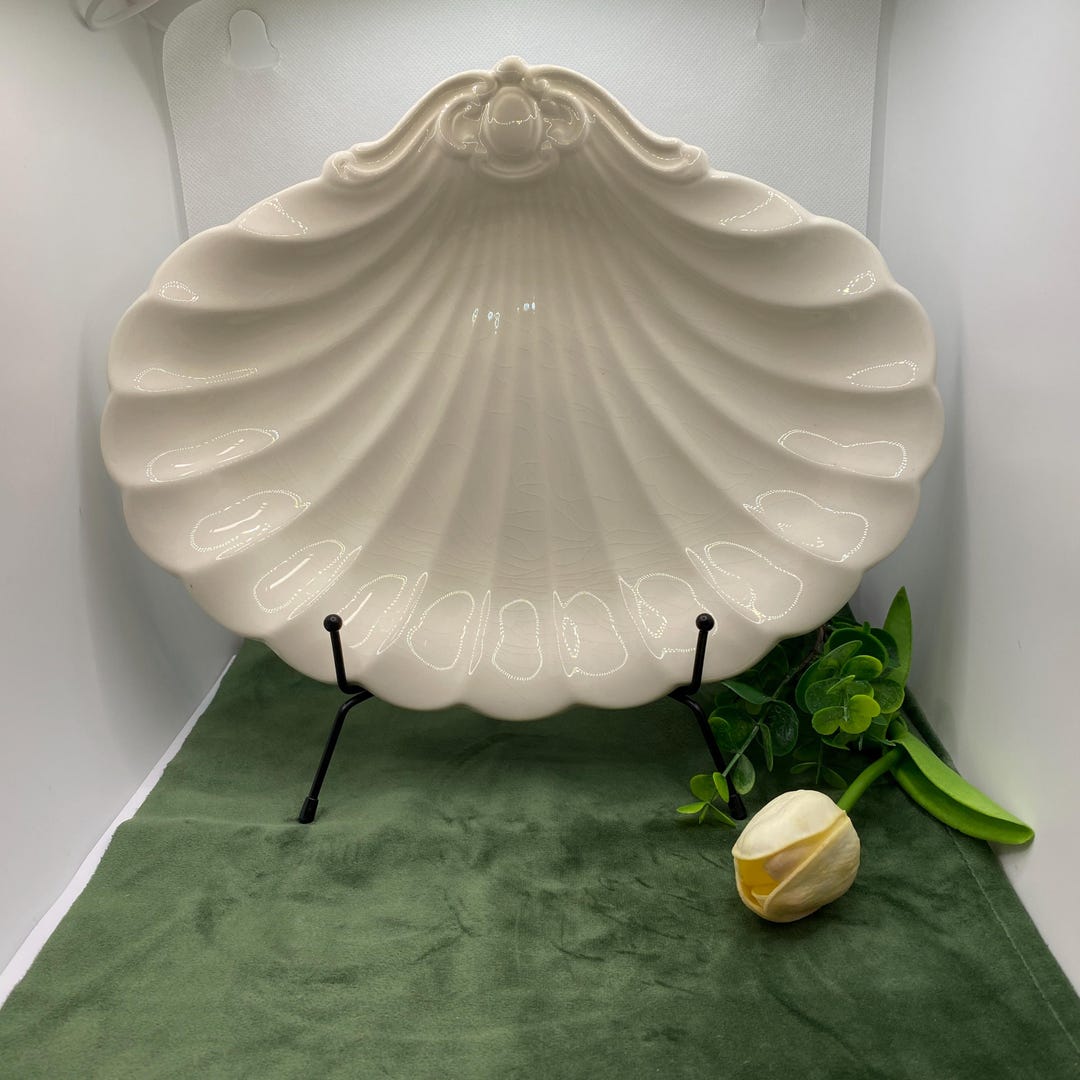 Large Shell Platter Spode Imperial Fancies Large Seashell Dish / Shell Platter / Shell ...