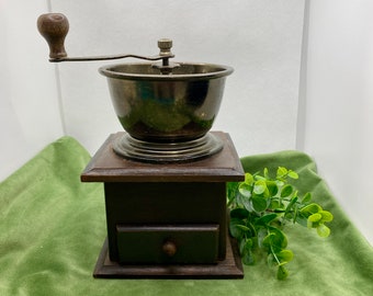 Vintage Wooden Coffee Grinder