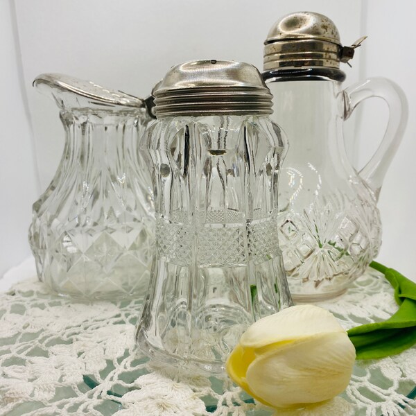 Your CHOICE, EAPG Syrup Pitchers, EAPG Sugar Shaker