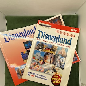 Set of 2 Vintage Disneyland Souvenir Guide Books