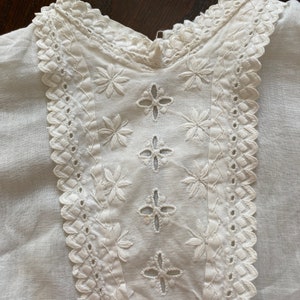 Vintage Fine Cotton Christening Gown image 6