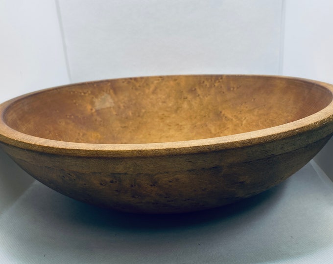 Vintage Munising Wooden Bowl / Primitive Kitchen Wood Bowl by Munising