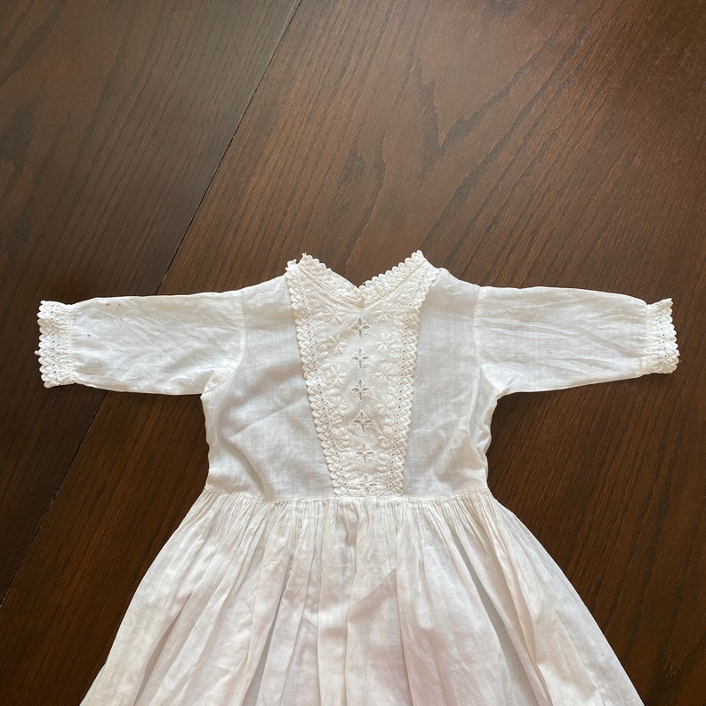 Vintage Fine Cotton Christening Gown image 2