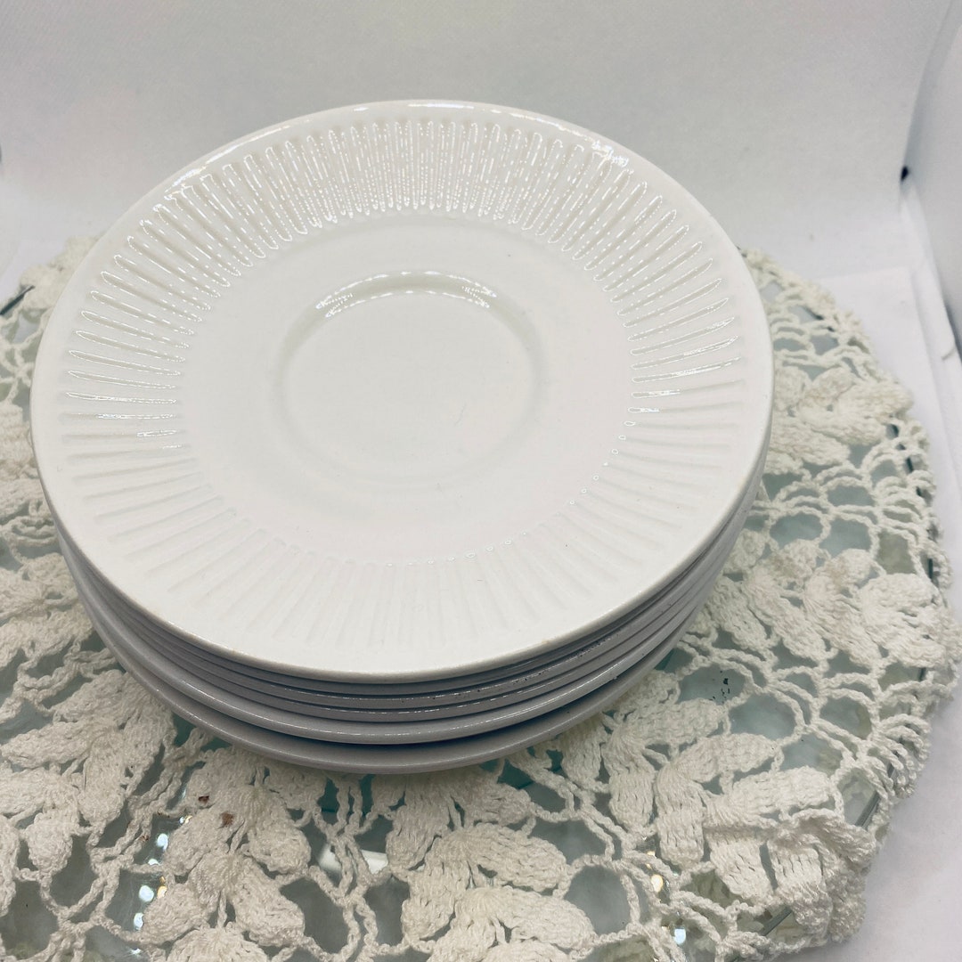 Vintage 1970s Johnson Brothers Athena 7 Saucers Set Etsy
