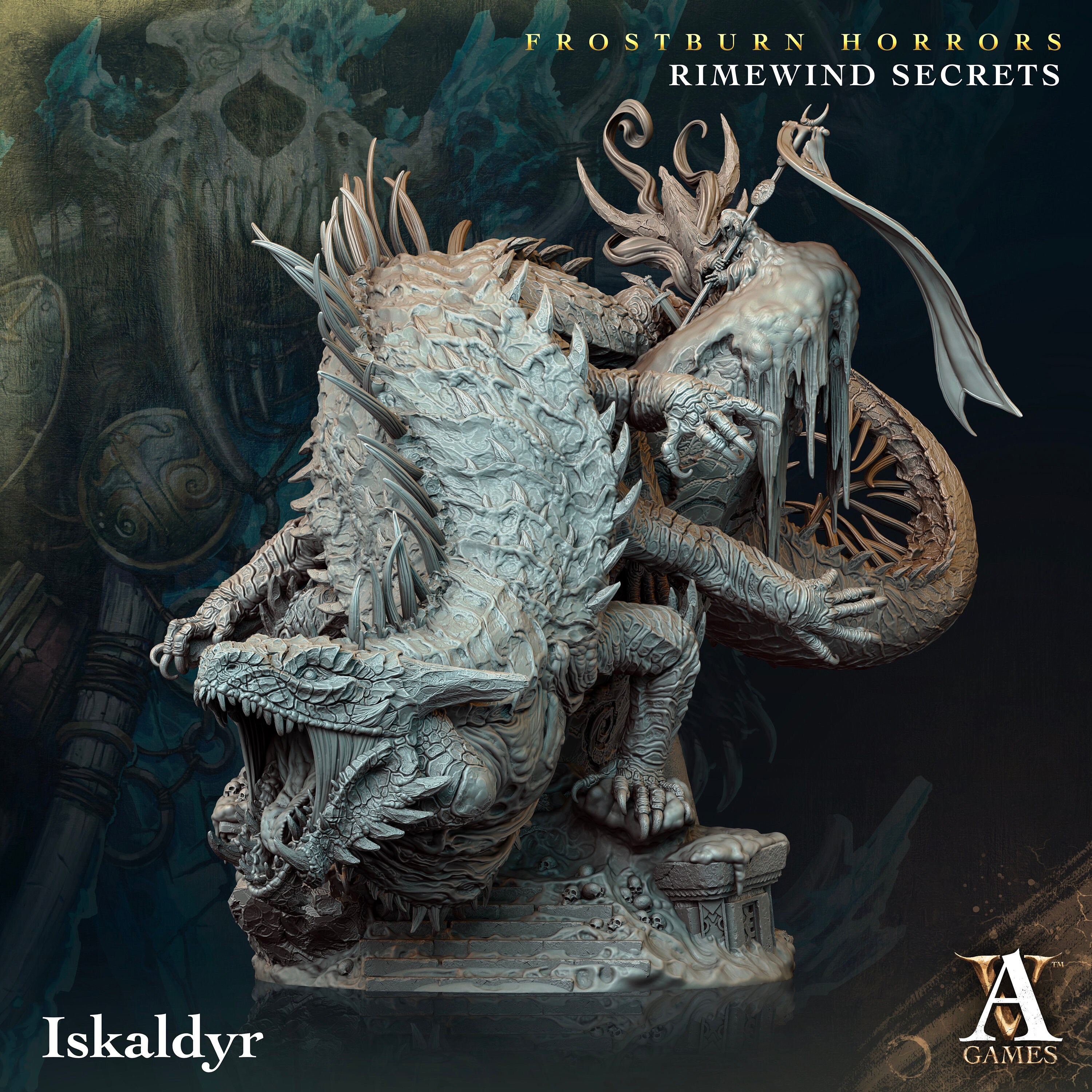 Iskaldyr Miniature Archvillian Games Unpainted Tabletop Etsy