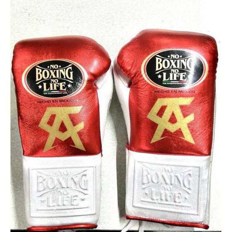 Custom Made No Boxing No Life Cowhide Leather Boxing Gloves Etsy
