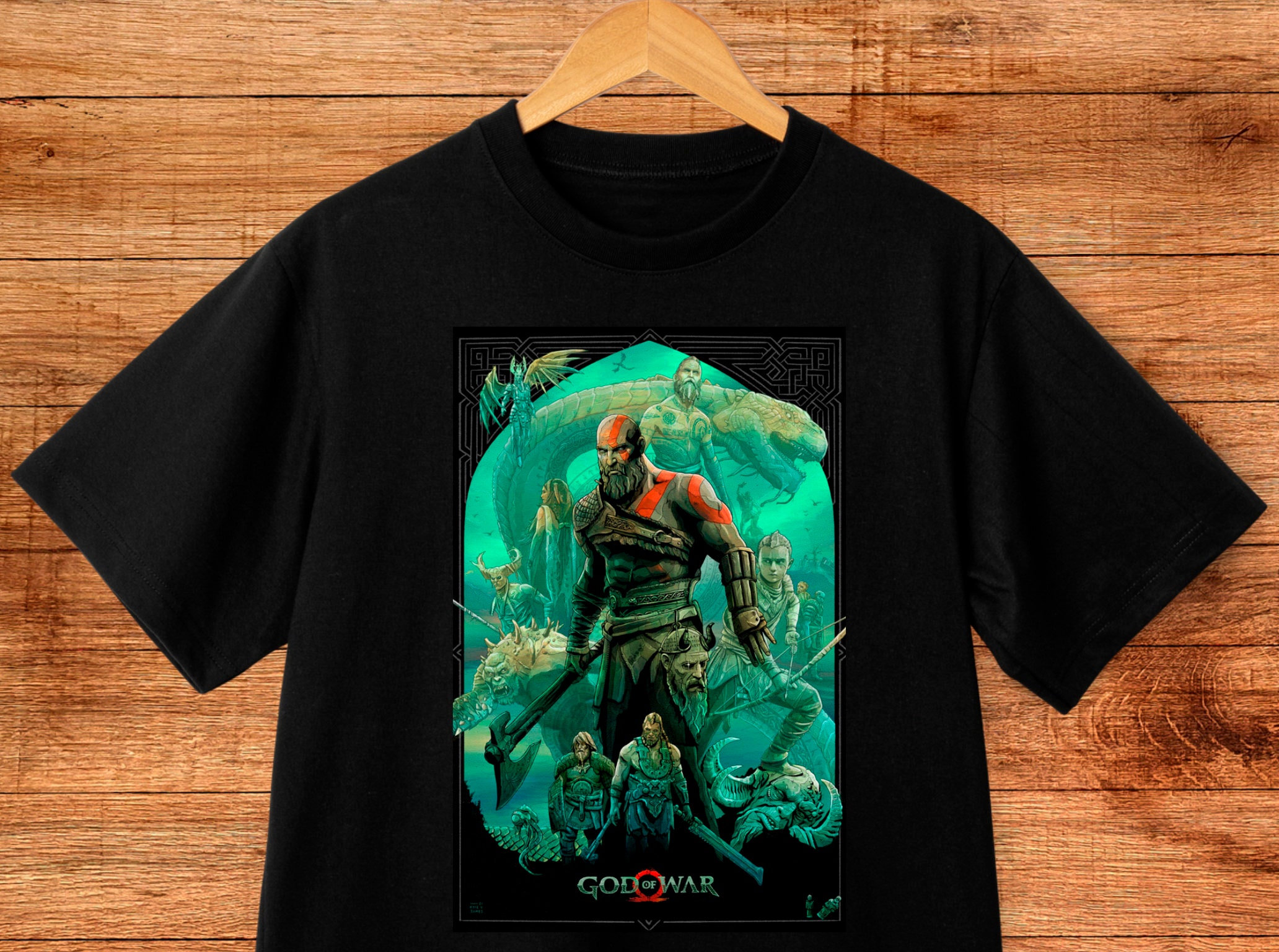 New God of War Ragnarok Art Kratos Tyr Odin thor Atreus Game T-Shirt boys t  shirts funny t shirts tees men graphic t shirts