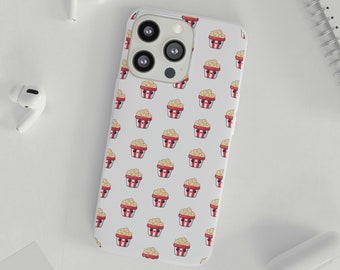 Cute Kawaii Popcorn Flexible phone case | Cute phone case | Kawaii Modern Trending phone case | Aesthetic phone case