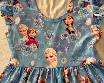 Elsa, Anna Frozen Dress