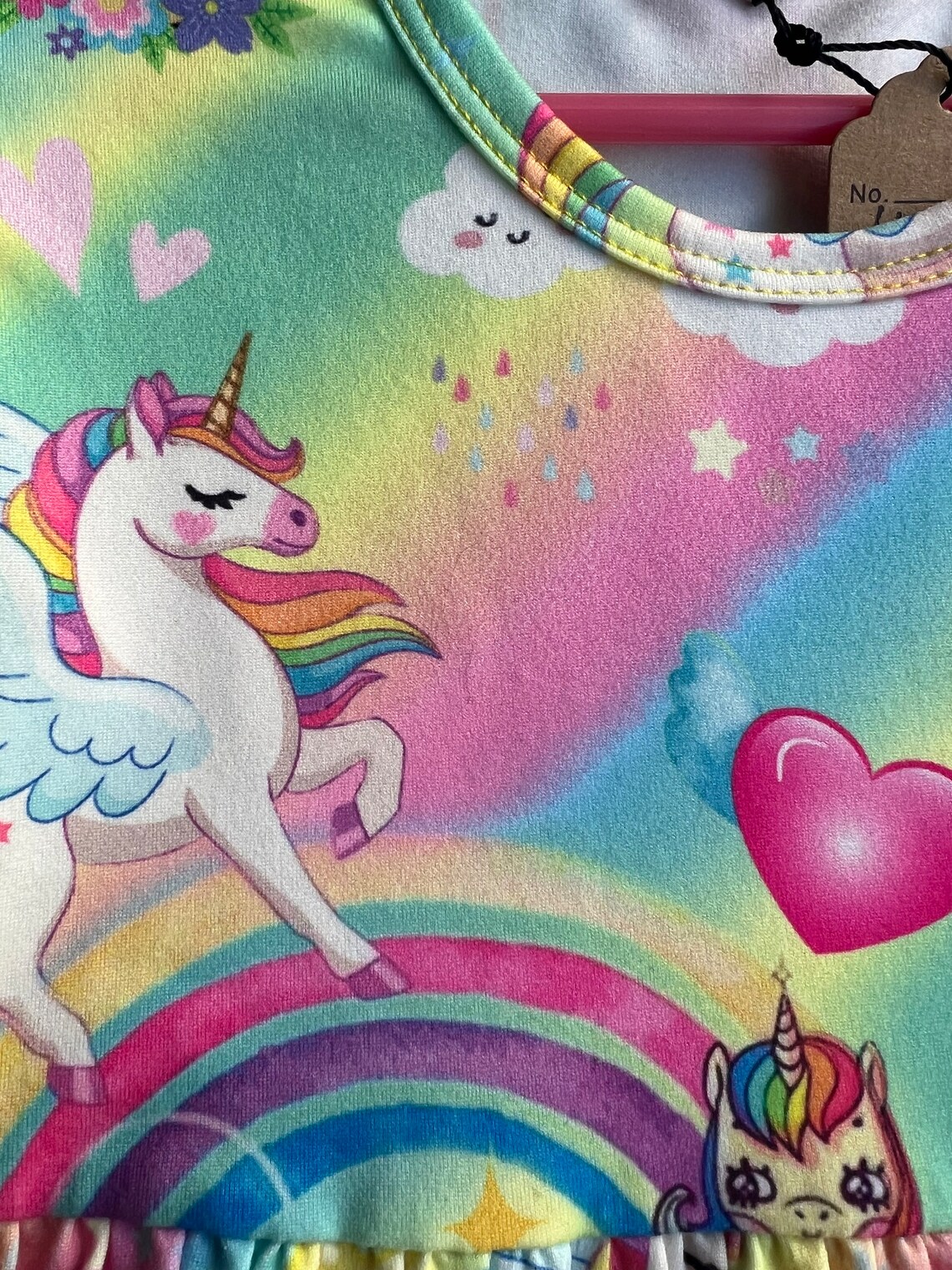 Rainbow Unicorn Princess Dress (1449)