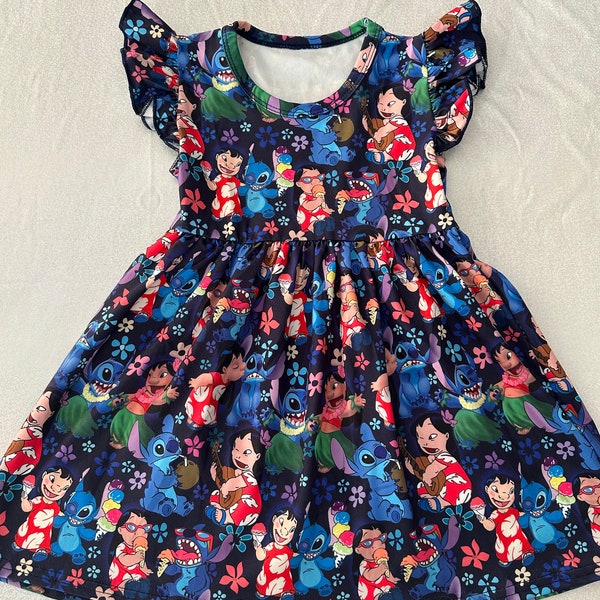 Lilo Stitch Blue Dress