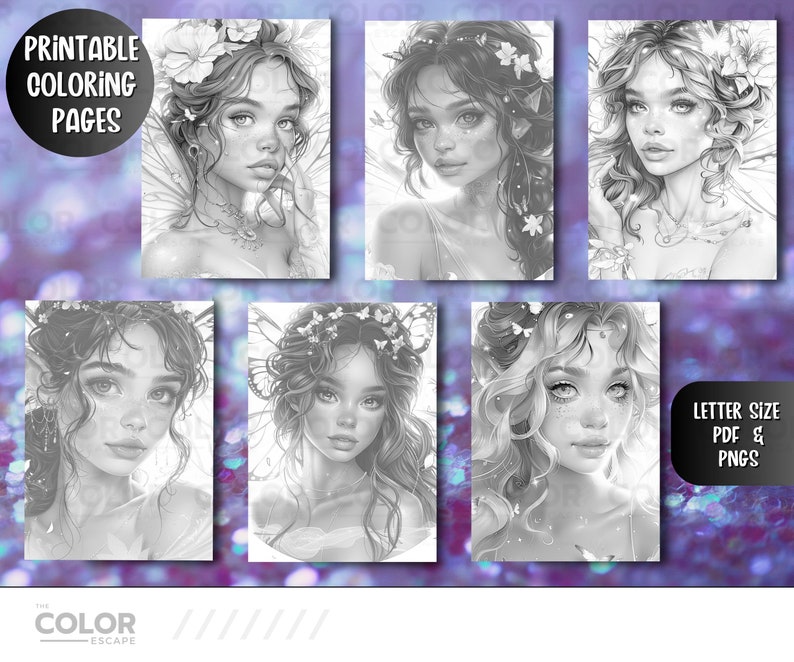 Butterfly Fairies Coloring Pages | Classic Magical Coloring | Beautiful ...