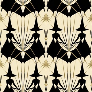 25 patrones de papel tapiz digital de brujas, diseños de brujas extravagantes, brujas retro adorables, imágenes únicas de brujas retro, diseños de pared para galerías de brujas