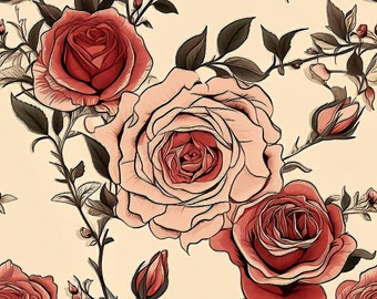 12 New Boho Vintage Rose Patterns, William Morris, Flower Pattern, Cozy Chic, Vintage Flower Wallpaper, Spring Home Makeover, Rose Wallpaper