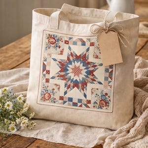 Kołdra patriotyczna Americana PNG, wzór sublimacji patchworkowej, Amerykańska 250 Artisan Vintage Floral Quilt PNG, Dom wiejski PNG do pobrania cyfrowego
