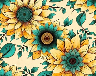 14 Boho Sunflower Mandalas, Digital Downloads, Sunflower Patterns, Sunflower Wallpaper, DIY Home Decor, Cozy Chic, Spring Home Makeover!