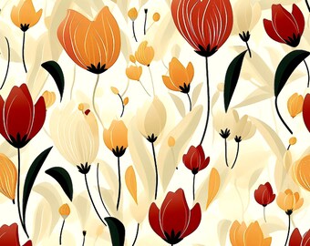 8 Multi-colored Tulip Designs, Flower Wallpaper Patterns, Tulip Gardens, DIY Spring Home Makeover, Boho Flower Patterns, DIY Outdoor Party!