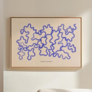 Impressions de nouilles ramen - art mural cuisine - décoration de cuisine esthétique - art mural japonais tendance - impression ramen - cadeau pour les amateurs de ramen