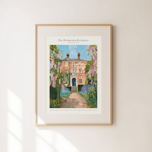 Bridgerton Prints - Bridgerton Merch - Bridgerton Residence House - Bridgerton Wall Art - Anthony Daphne Bridgerton - Bridgerton Gifts