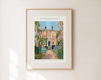 Bridgerton Prints - Bridgerton Merch - Bridgerton Residence House - Bridgerton Wall Art - Anthony Daphne Bridgerton - Bridgerton Gifts