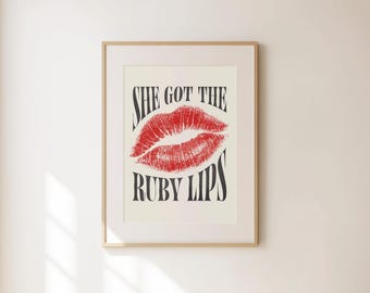 ABAKUHAUS Femminile Tessuto a Metraggio, Marks Red Kiss rossetti, Tessuto in Microfibra per Arti e Mestieri, 1M (230x100cm), Rosso E Bianco