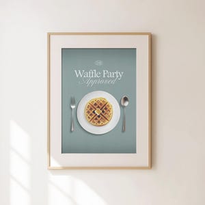 Waffle Party Approved - Severance Poster - Severance Lumon Wall Art - Severance Merch - TV Show Office Decor - Severance Themed Party Gift
