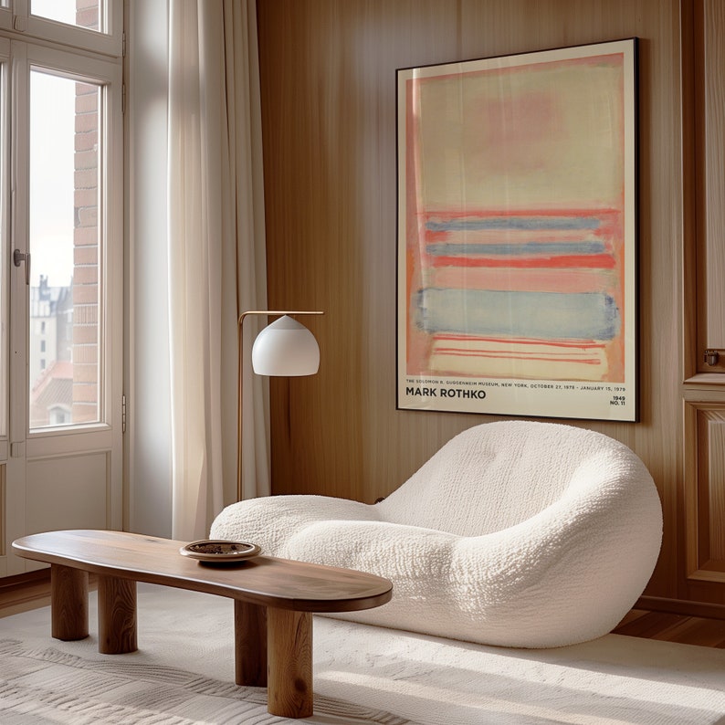 Mark Rothko Pastels Mark Rothko Print - Pastel Soft Painting Large Abstract Wall Art for ...