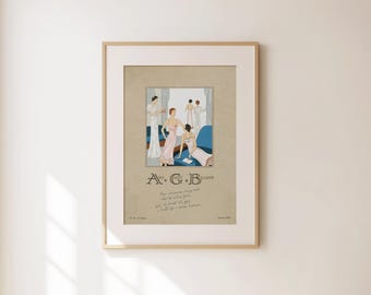 Hell of Sense of Humor Print - Vintage Fashion Wall Art - Retro Fashion Poster - Girly Gift - Art Deco Trendy Apartment Decor