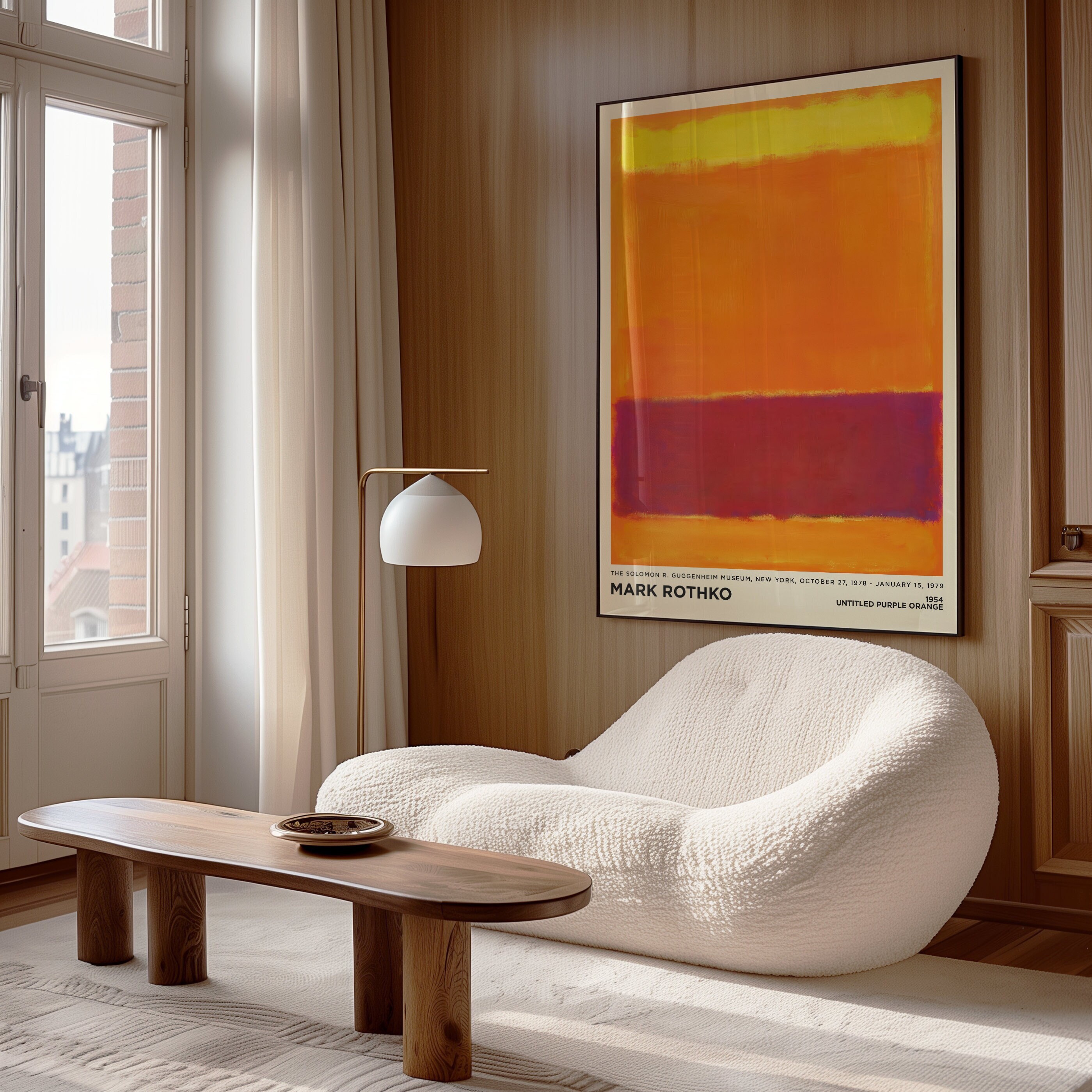 LTjiajuypd Poster di arte astratta classica di Mark Rothko, stampe su tela, riproduzione di Rothko, per soggiorno, arredamento per la casa, 30x40 cm, 3 pezzi senza cornice