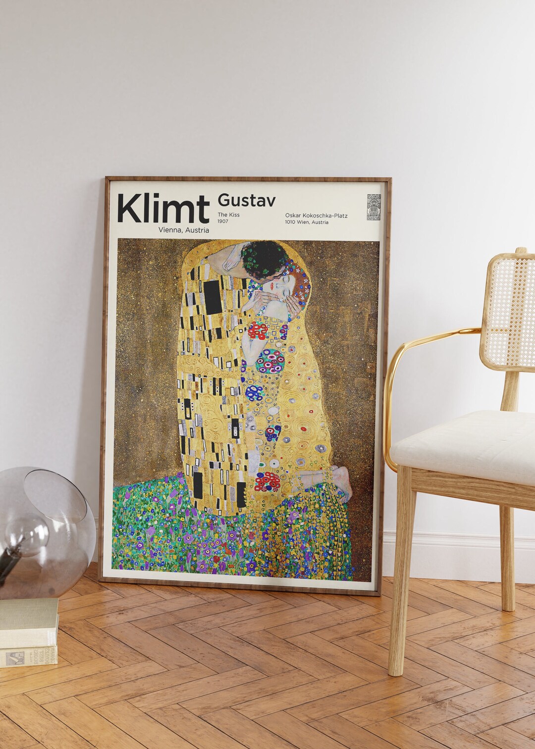 Gustav Klimt Print - the Kiss Klimt - Gold Wall Art for Living Room ...