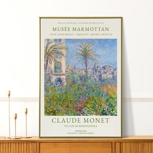 Claude Monet Print - Vintage Beautiful Garden Painting - Nature Wall Art for Living Room and Office Wall Decor - Home and Birthday Gifts