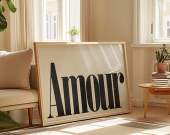 Arte de pared con motivos de amor: decoración moderna para el día de San Valentín, regalo romántico para parejas, impresión retro con forma de corazón, galería de arte minimalista con motivos de amor para cualquier espacio