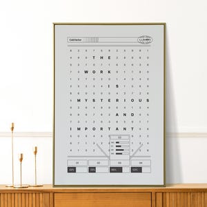 Work is Mysterious - Severance Poster - Severance Lumon Wall Art - Severance Merch - TV Show Office Decor - Severance Themed Party Gift