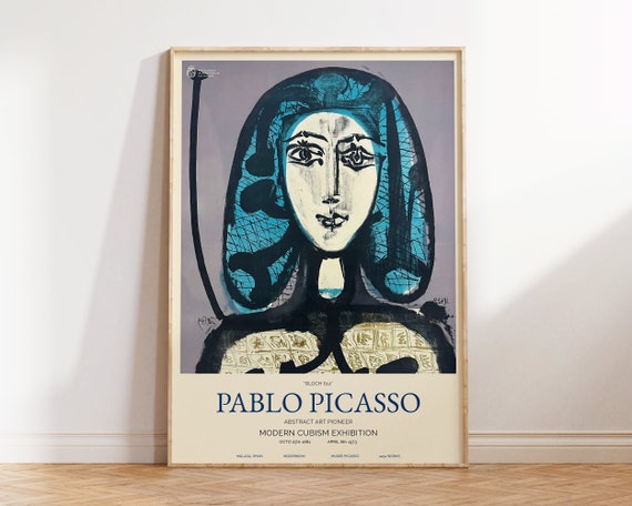 【超希少・美品】 PABLO PICASSO - soft type CD Pablo Picasso Print - Vintage Woman Portrait Wall Art - Retro