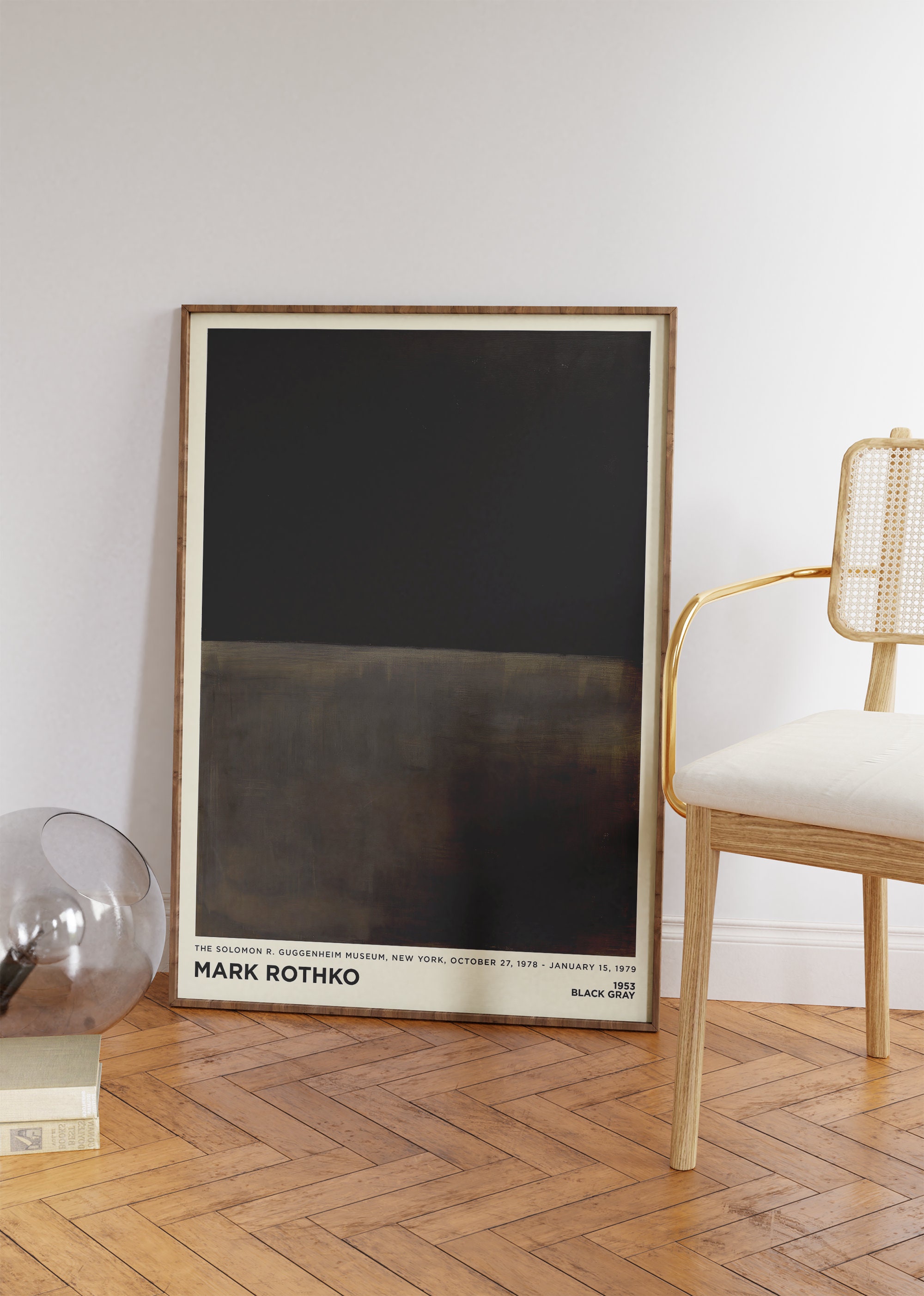 Mark Rothko Printable Mark Rothko Print - Black Gray Painting Large Abstract Modern Wall Art ...