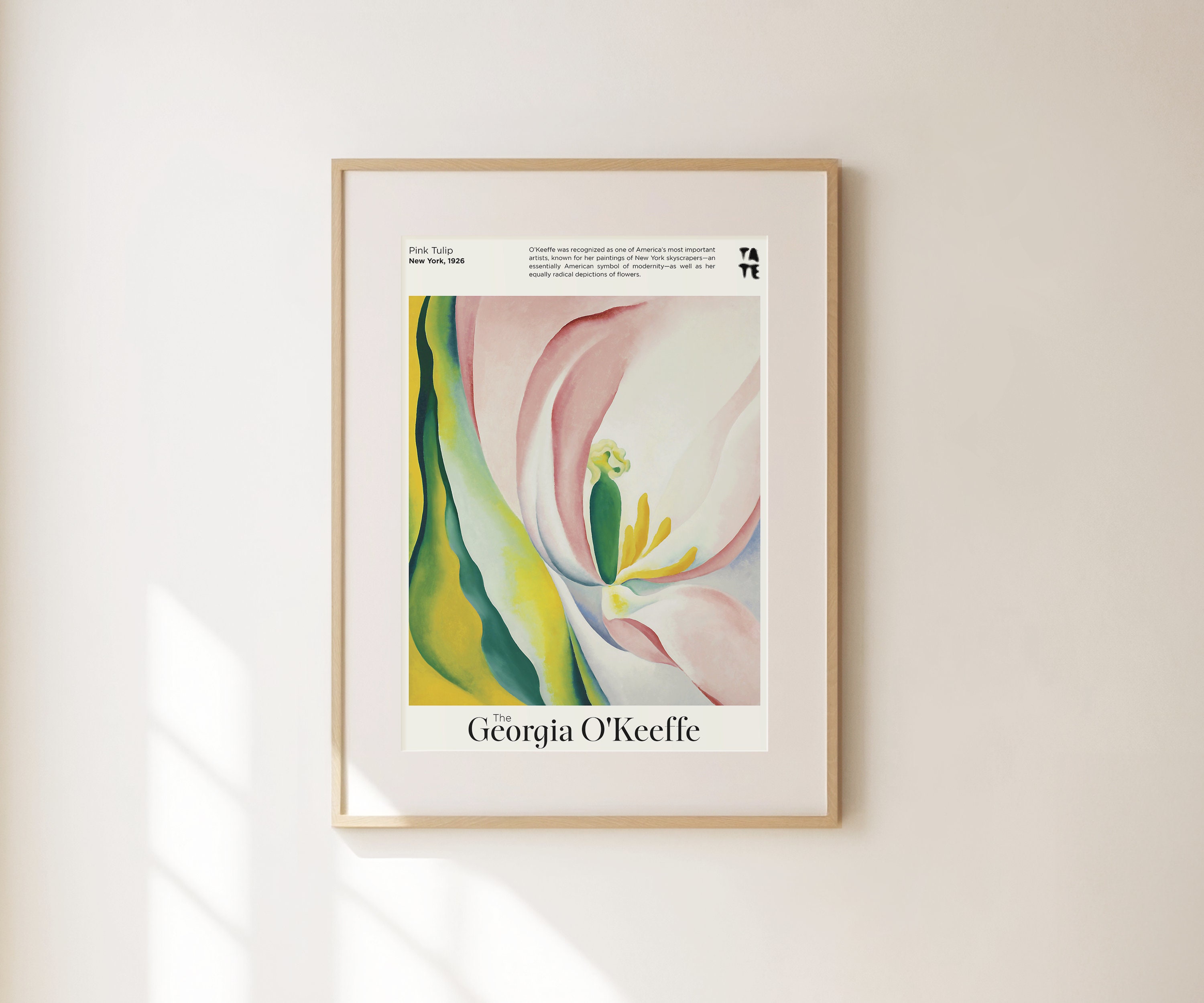 Pink tulip ジョージアオキーフ 薔薇 Georgia O Keeffe ジョージア