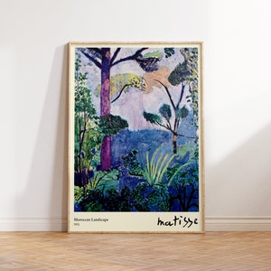 Henri Matisse Druck - Marokkanische Landschaftsmalerei für Wohnzimmer, Büro und Wohnkultur - Klassische Waldnatur Wandkunst für Wohngeschenke