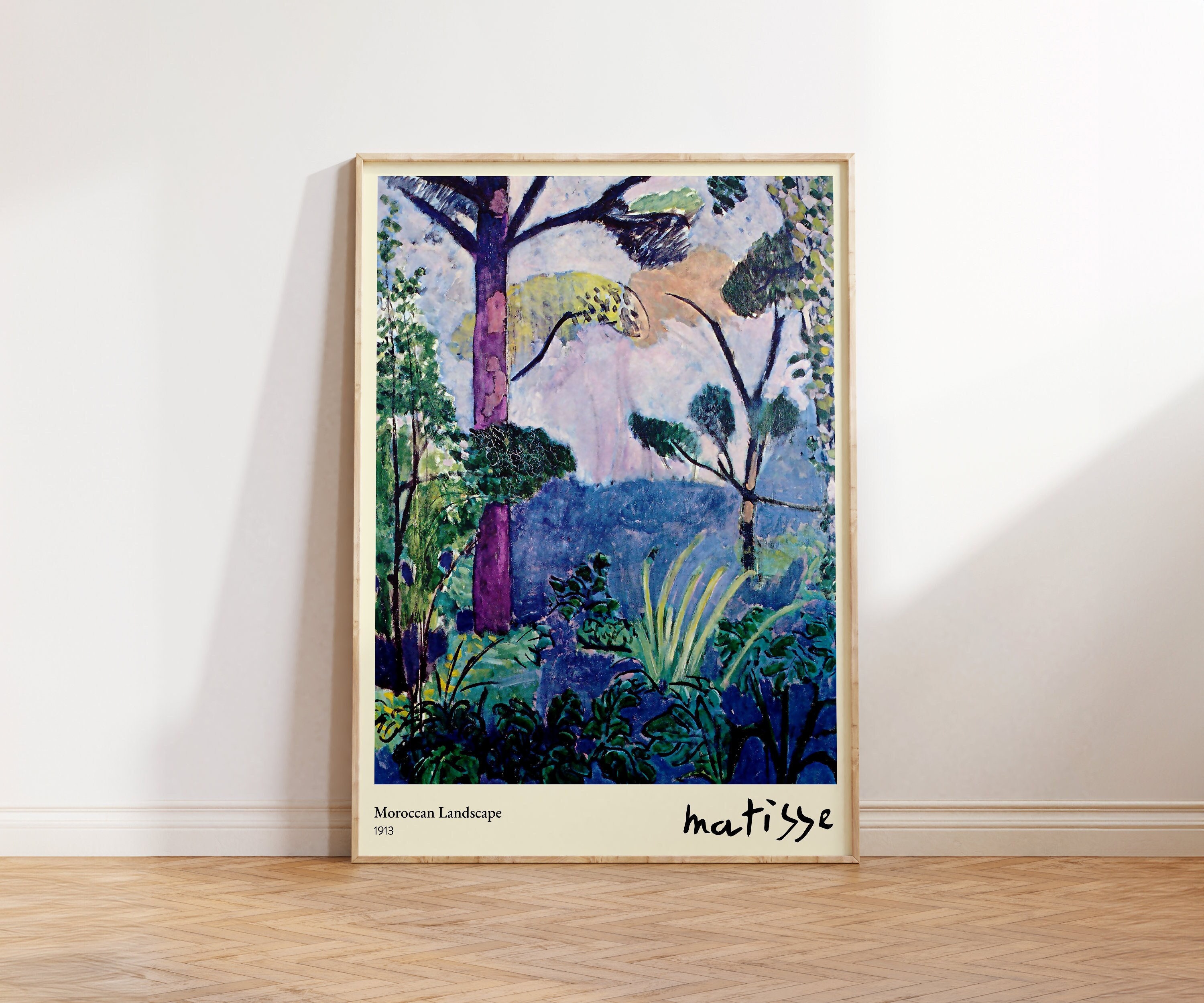 Henri Matisse Print - Moroccan Landscape Painting for Living Room, Office and Home Decor - Classic Forest Nature Wall Art for Home Gifts