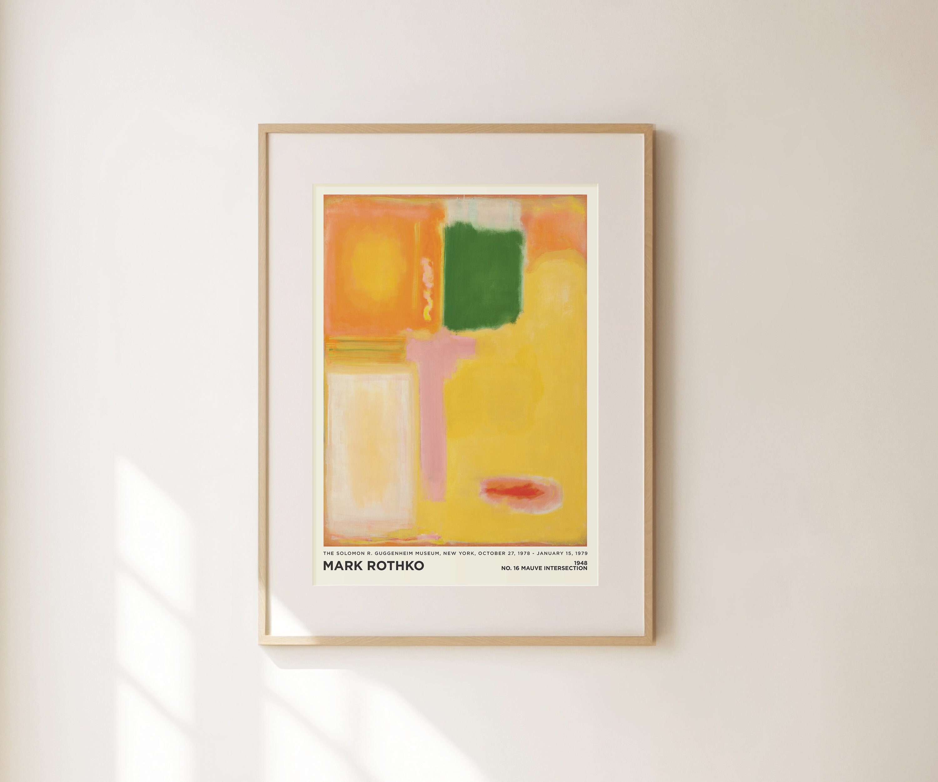 Mark Rothko Pastels Mark Rothko Print - Pastel Orange Painting Large Abstract Wall Art for ...