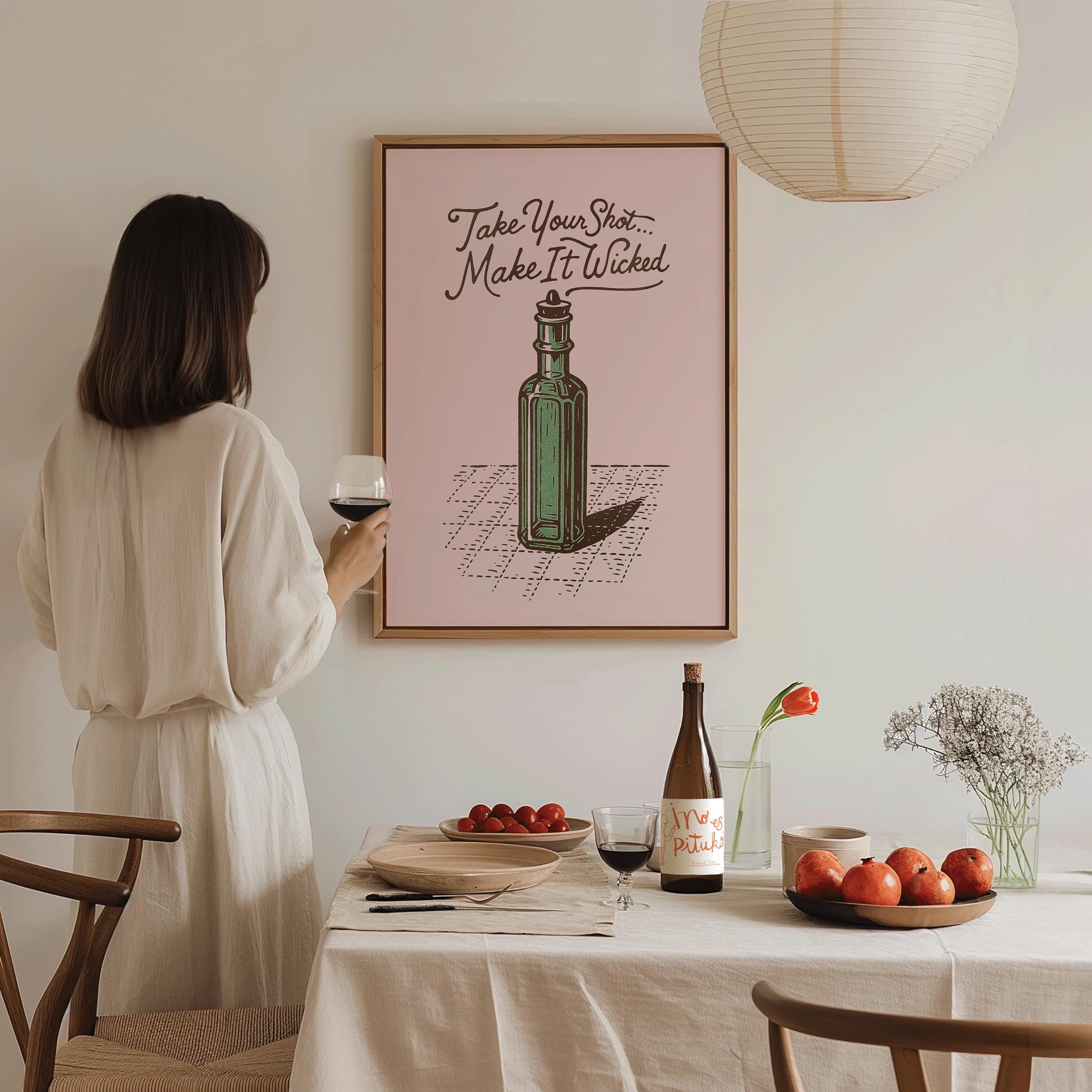 Wicked Poster, Wicked Inspired Art, Glinda and Elphaba Wall Art, Wicked Merch, Wicked Gifts, Wicked Birthday Decor