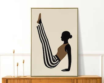 Pilates Print - Cute Pilates Wall Art - Aesthetic Pilates Studio Decor - Fun Gift for Pilates Lovers & Teachers - Pilates Poster - It Girl