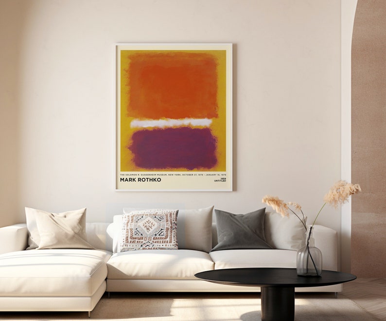 Mark Rothko Print - Yellow Orange Painting Large Abstract Wall Art for ...