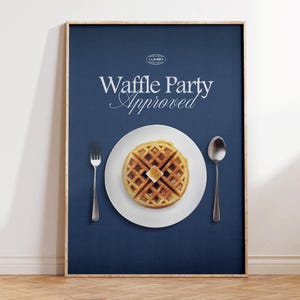 Waffle Party Approved - Severance Poster - Severance Lumon Wall Art - Severance Merch - TV Show Office Decor - Severance Themed Party Gift