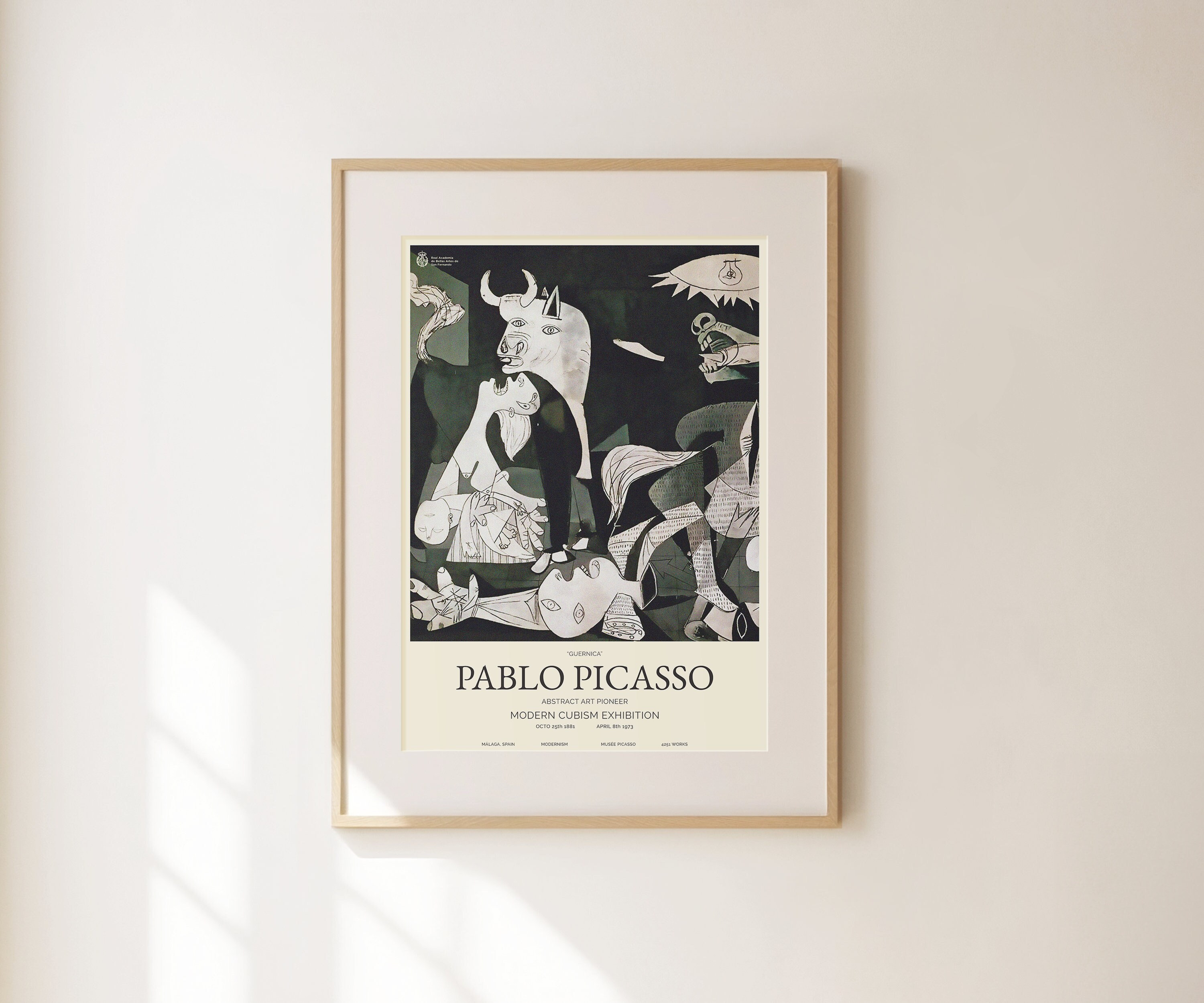 パブロ ピカソ プリント - ゲルニカ I 絵画 ウォールアート - リビング