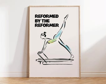 Pilates es mi terapia - Arte de Pilates - Arte mural de Pilates - Decoración de estudio de Pilates - Entrenador de Pilates - Arte fitness femenino - Regalo de princesa de Pilates