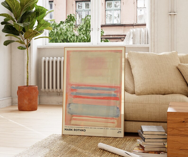 Mark Rothko Pastels Mark Rothko Print - Pastel Soft Painting Large Abstract Wall Art for ...