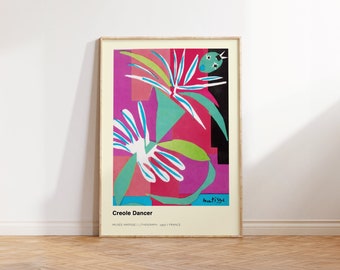 Henri Matisse Print - Modern Abstract Flowers Print - Botanical Painting for Living Room and Office Decor - Botanical Wall Art for Gifts