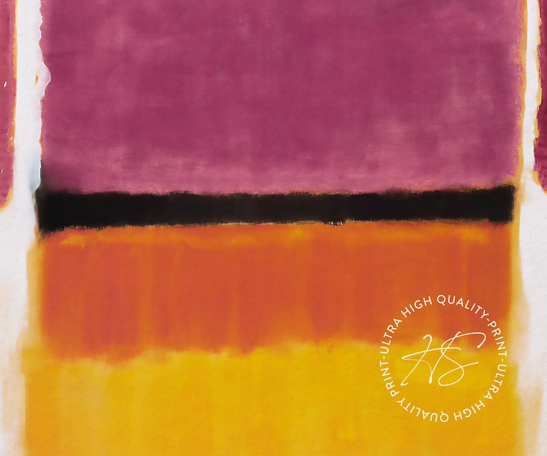 Mark Rothko Print - Yellow Orange Painting Large Abstract Wall Art for ...